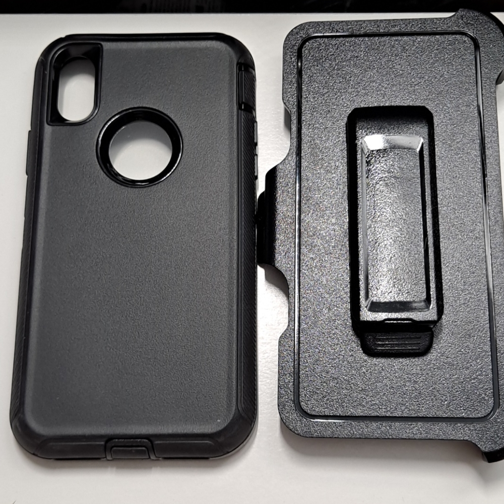 case clip for iphone x/xs 5.8" color black new